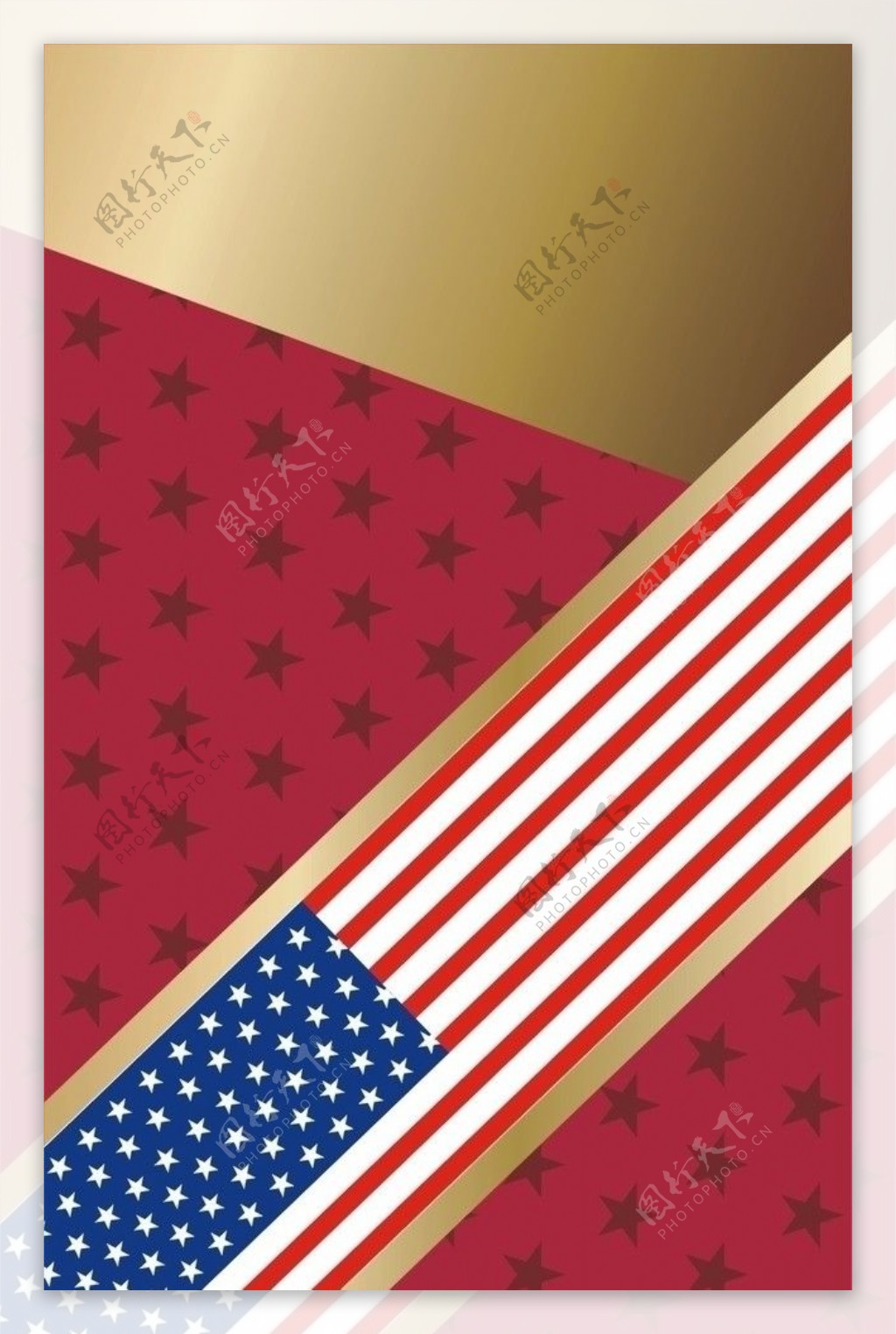美国国旗矢量背景图案图片