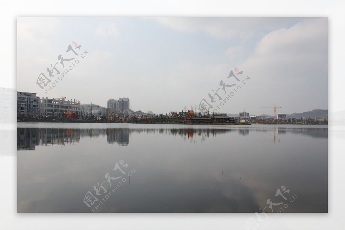 岳池东湖水景图片