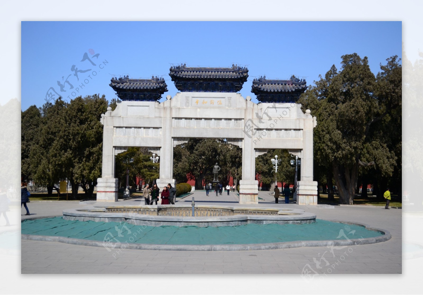 北京中山公园门楼图片