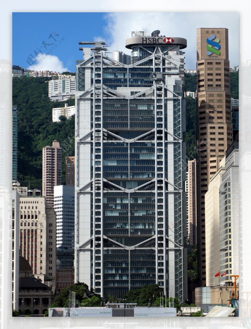 香港汇丰银行总部大厦图片