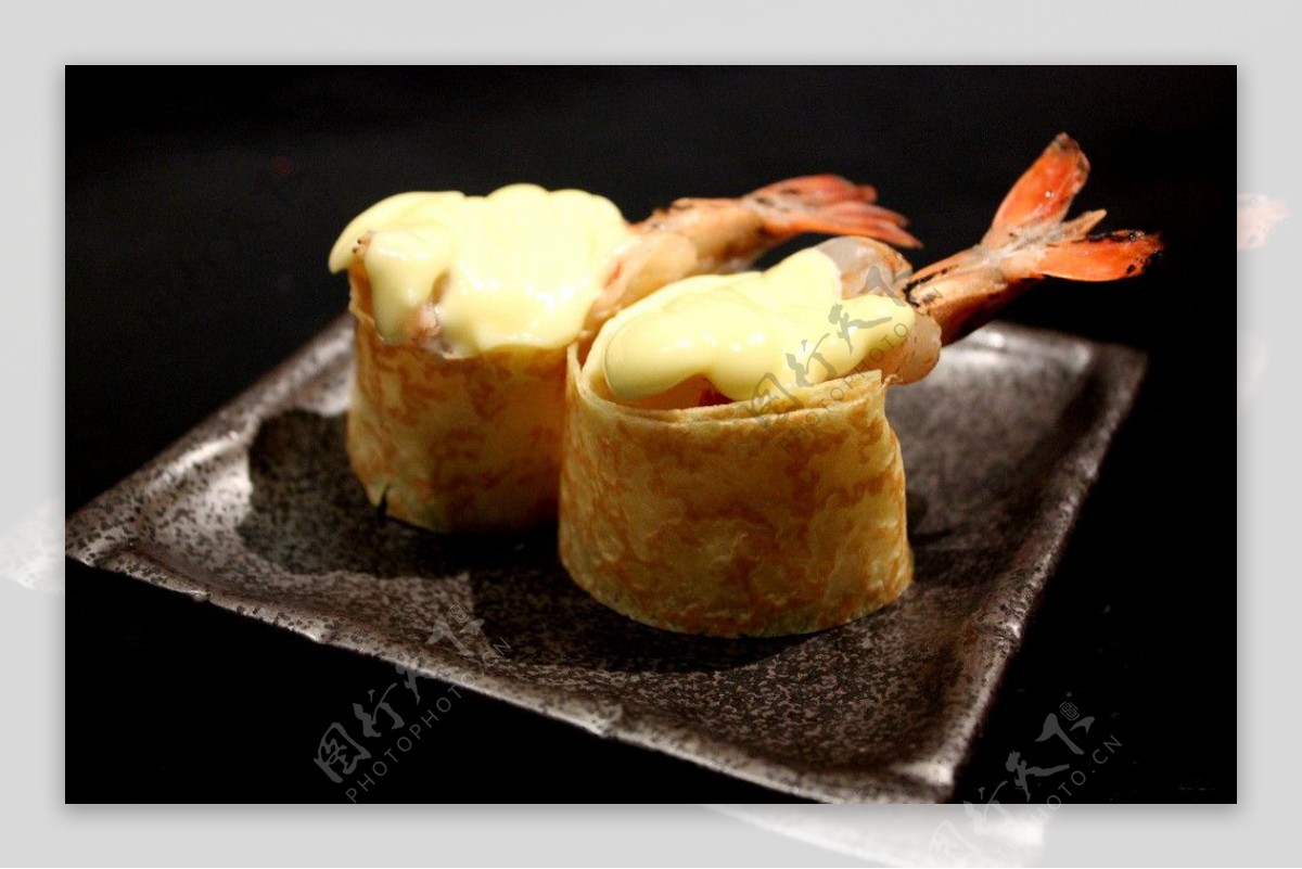 虎虾寿司图片