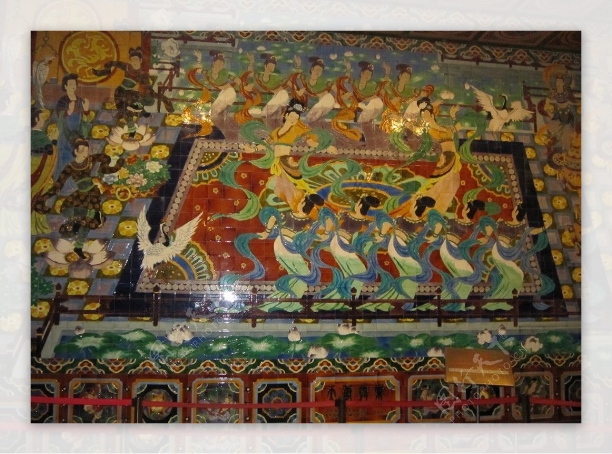 滕王阁顶层瓷砖壁画图片
