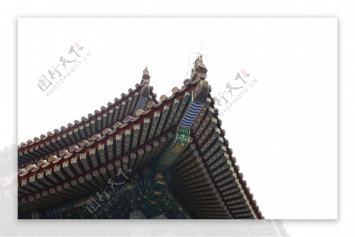 北京故宫屋檐图片