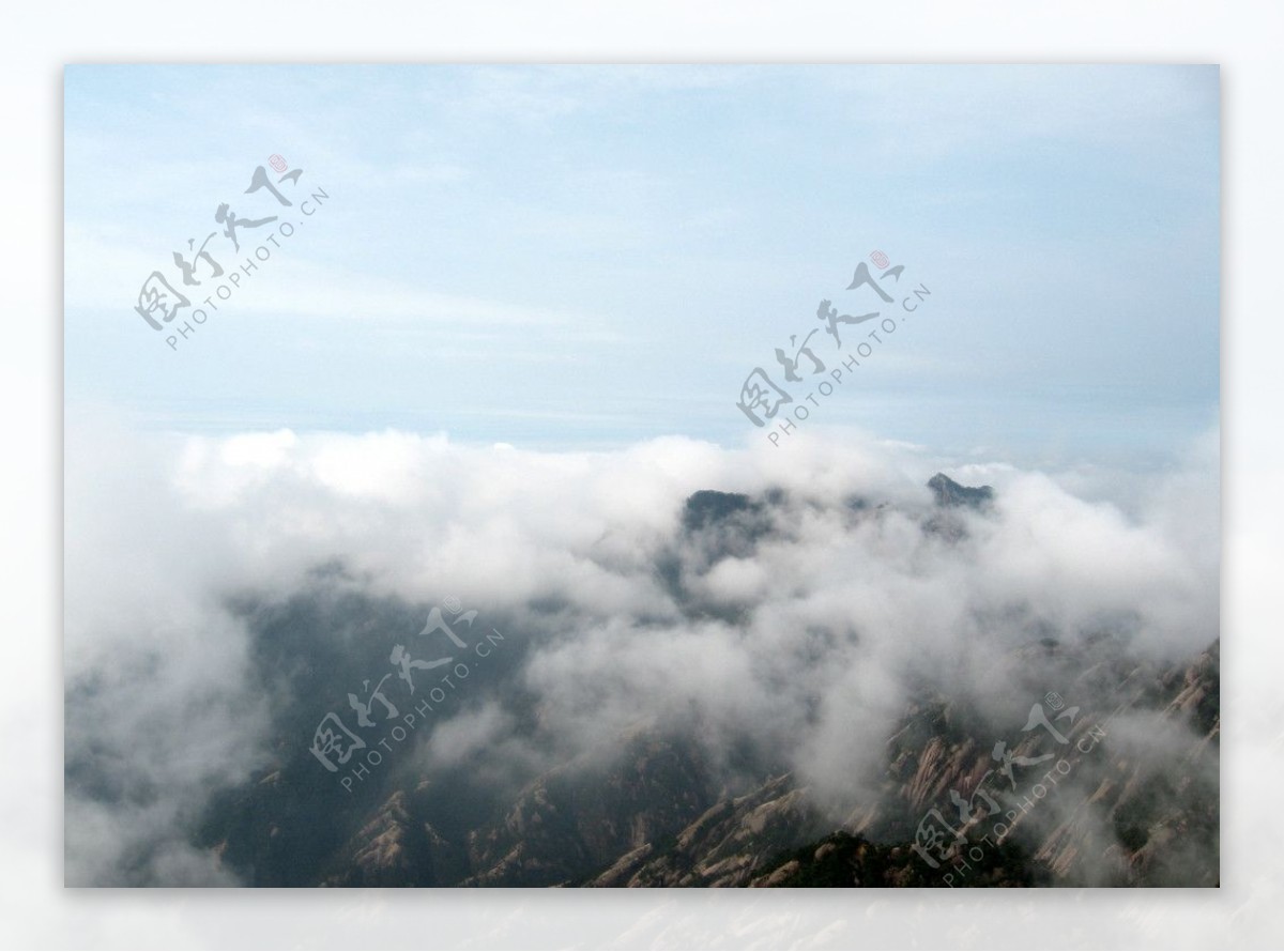 黃山雲霧图片