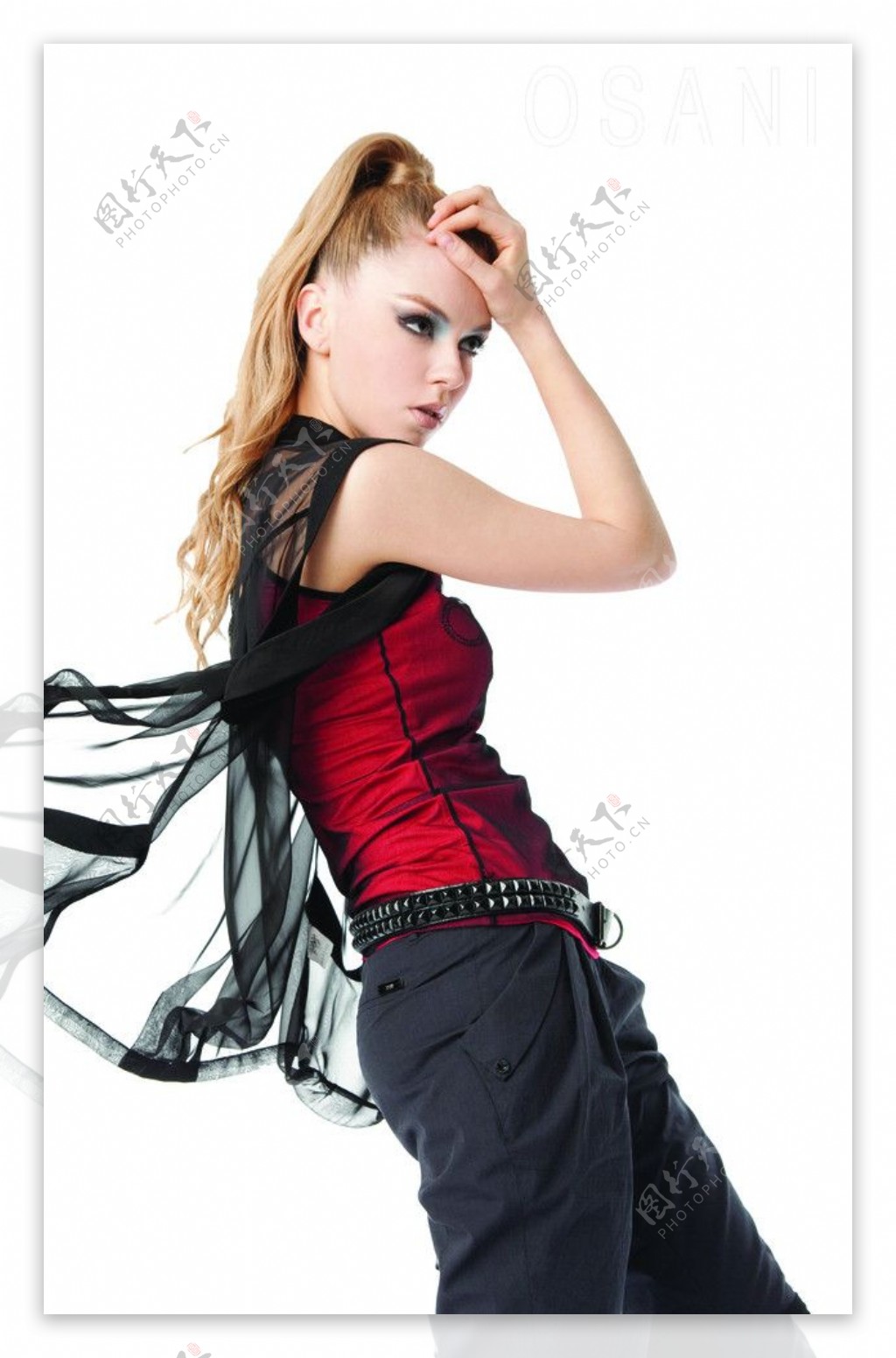 外国美女美女模特夏装服饰服装腰带图片