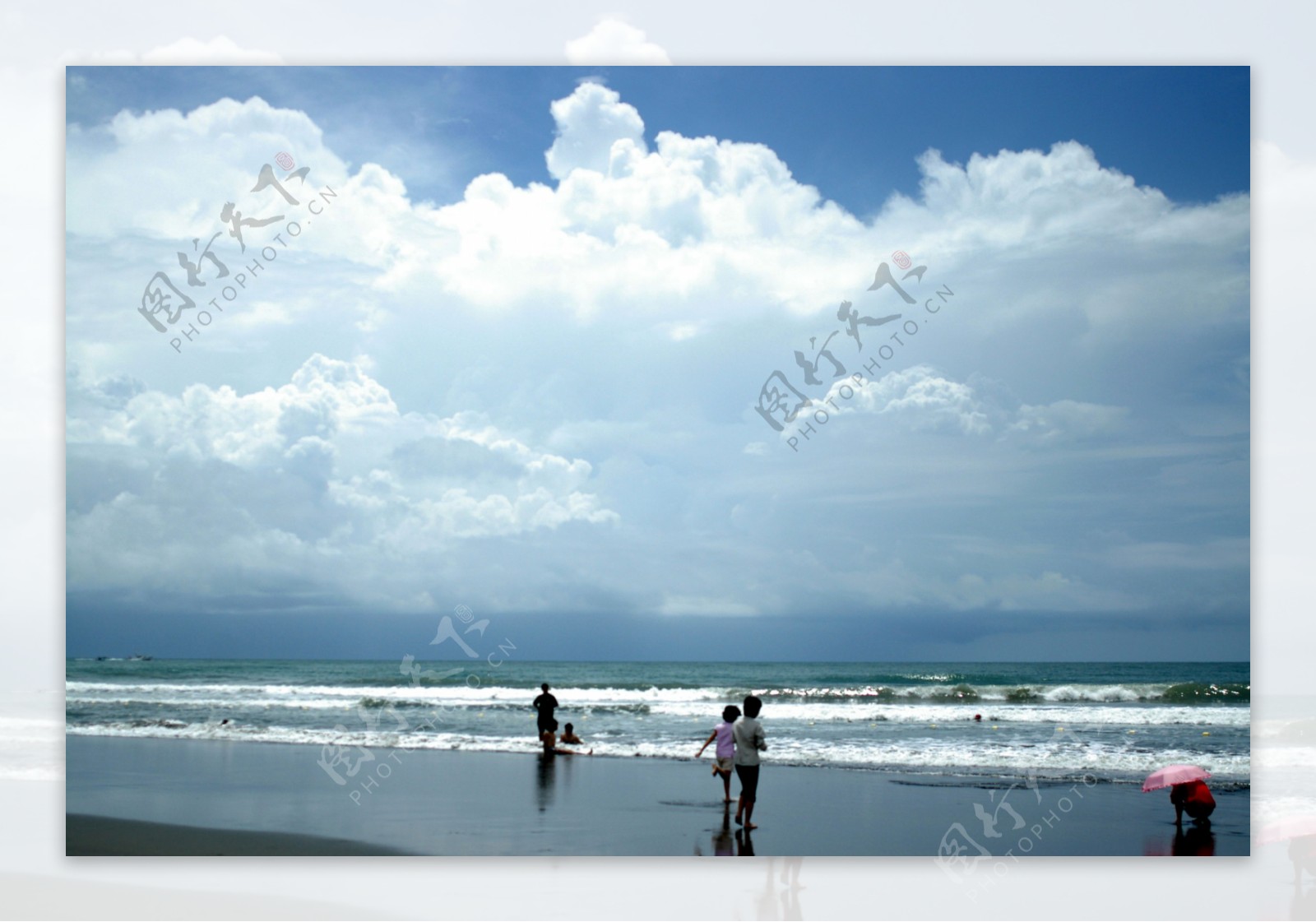 陽光沙灘海水图片