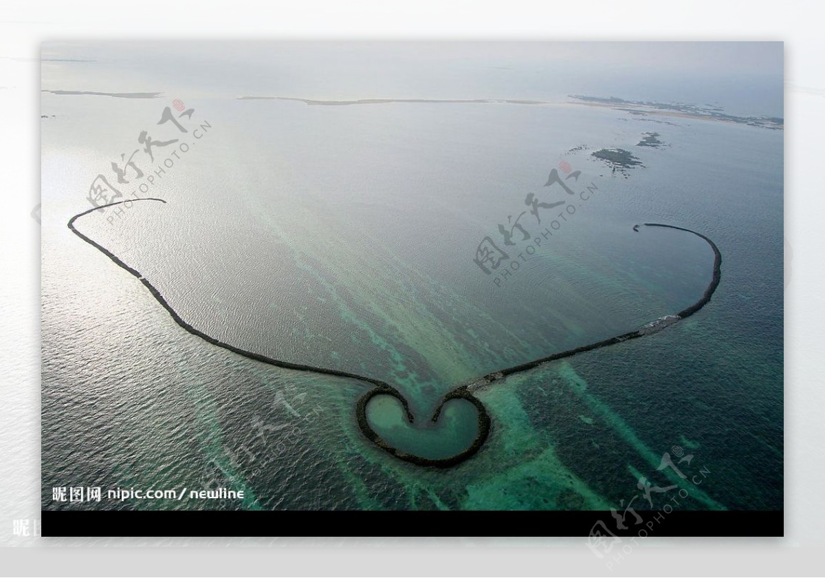 潮間帶上的美麗典藏澎湖石滬图片