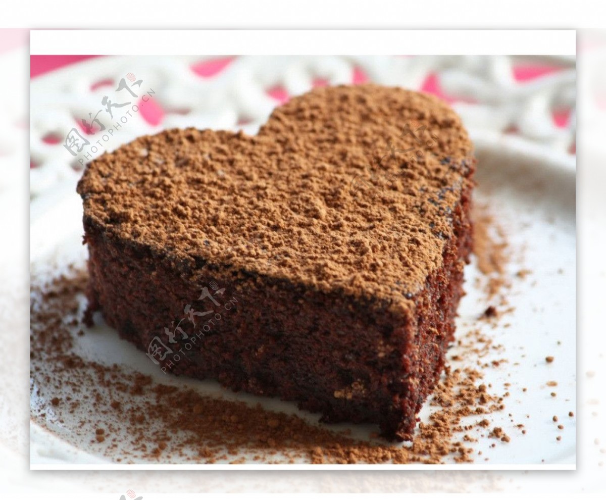 爱心蛋糕巧克力图片