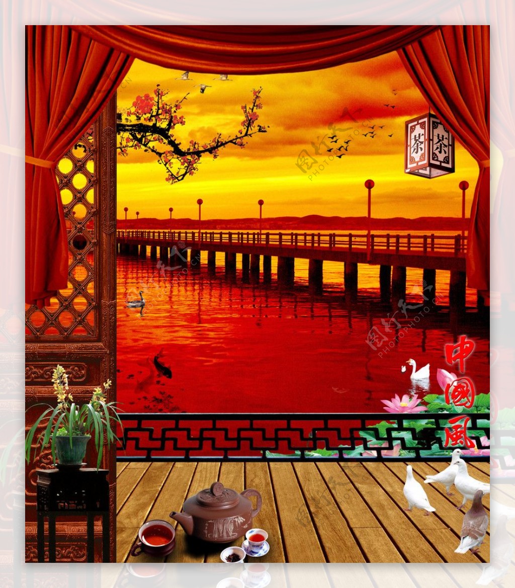 中国古典风格创意模板图片