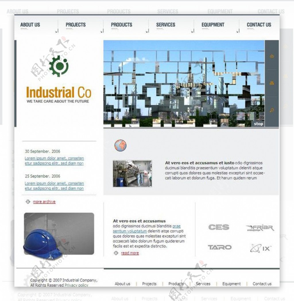 欧美工业生产模板下载图片