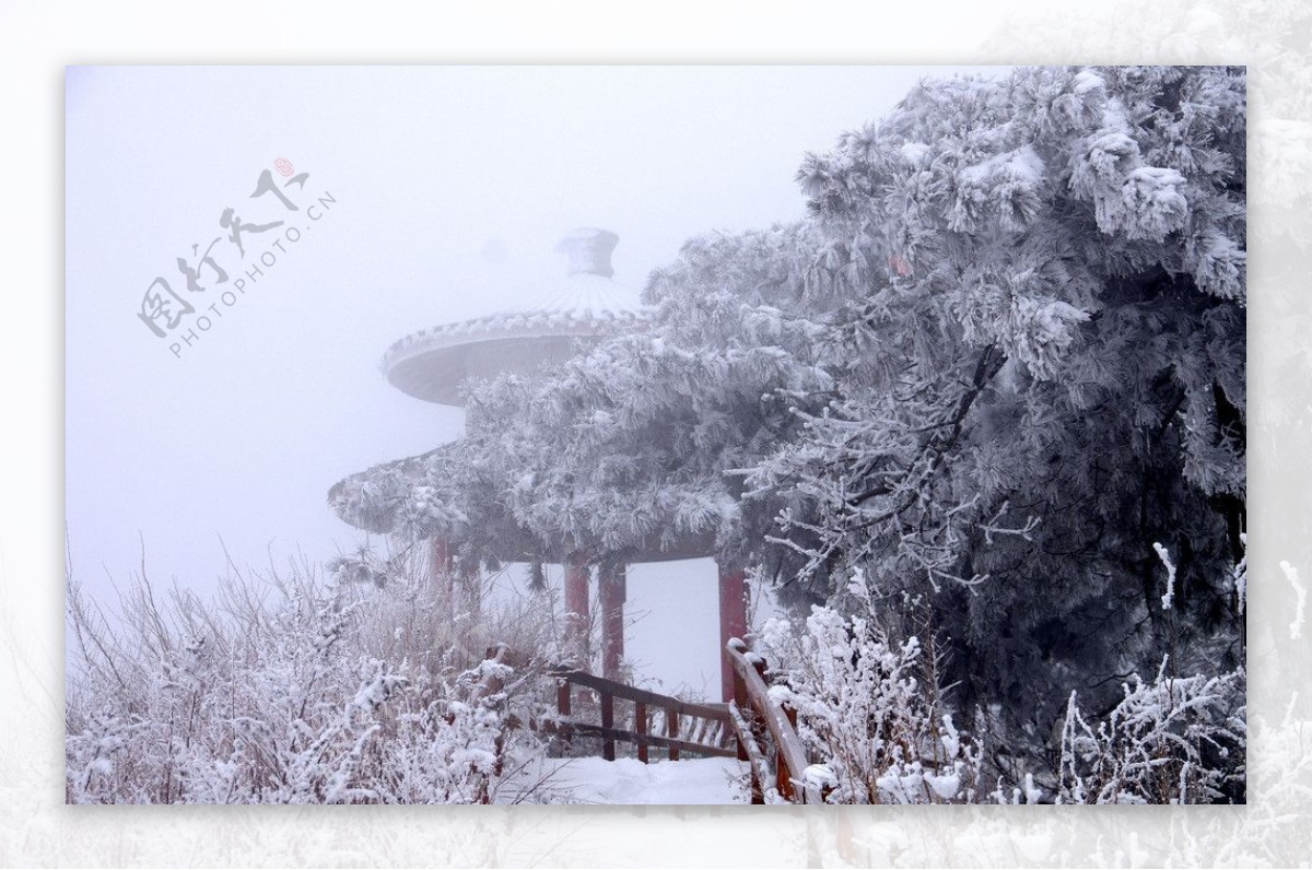 韶山雪景图片