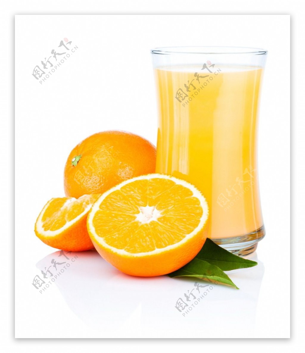 唯美鲜橙汁图片