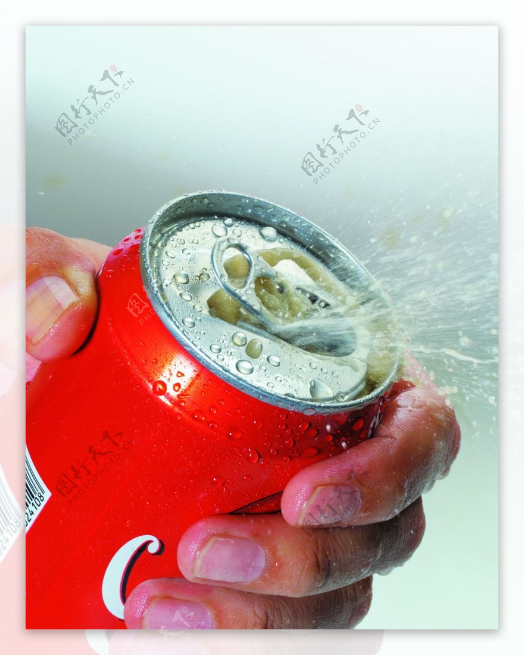 可乐开盖易拉罐图片