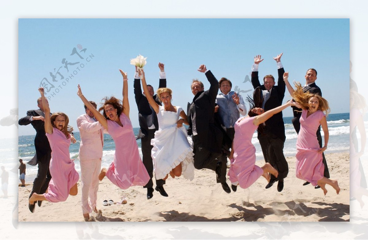 海滩婚礼图片