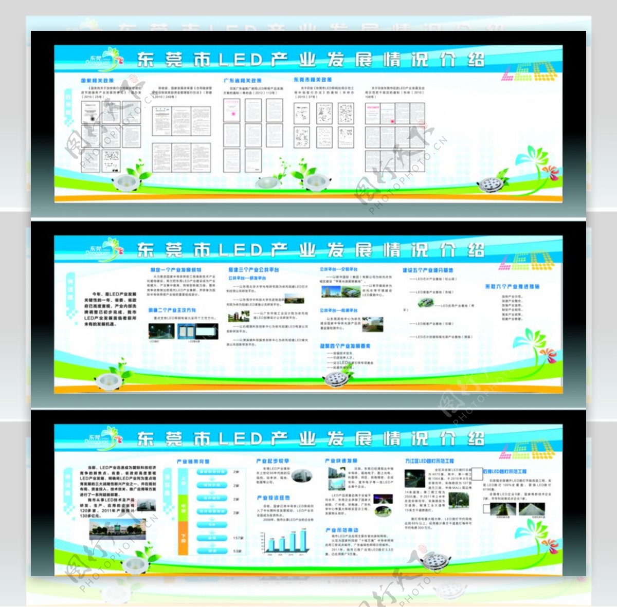 LED科技展板图图片