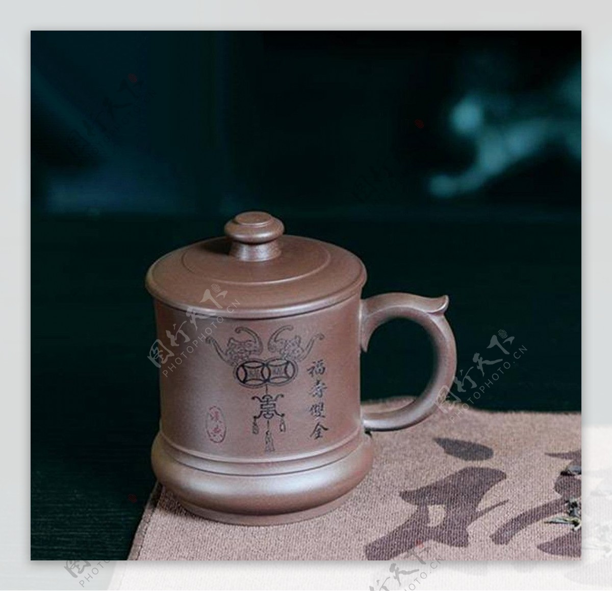 吉祥单杯紫砂茶具图片