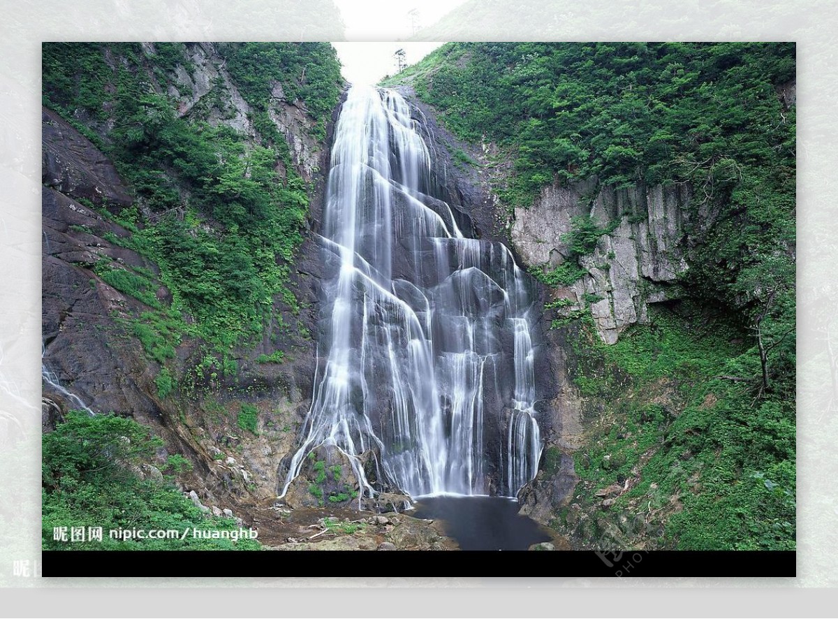 高清风景照清溪自然41瀑布图片