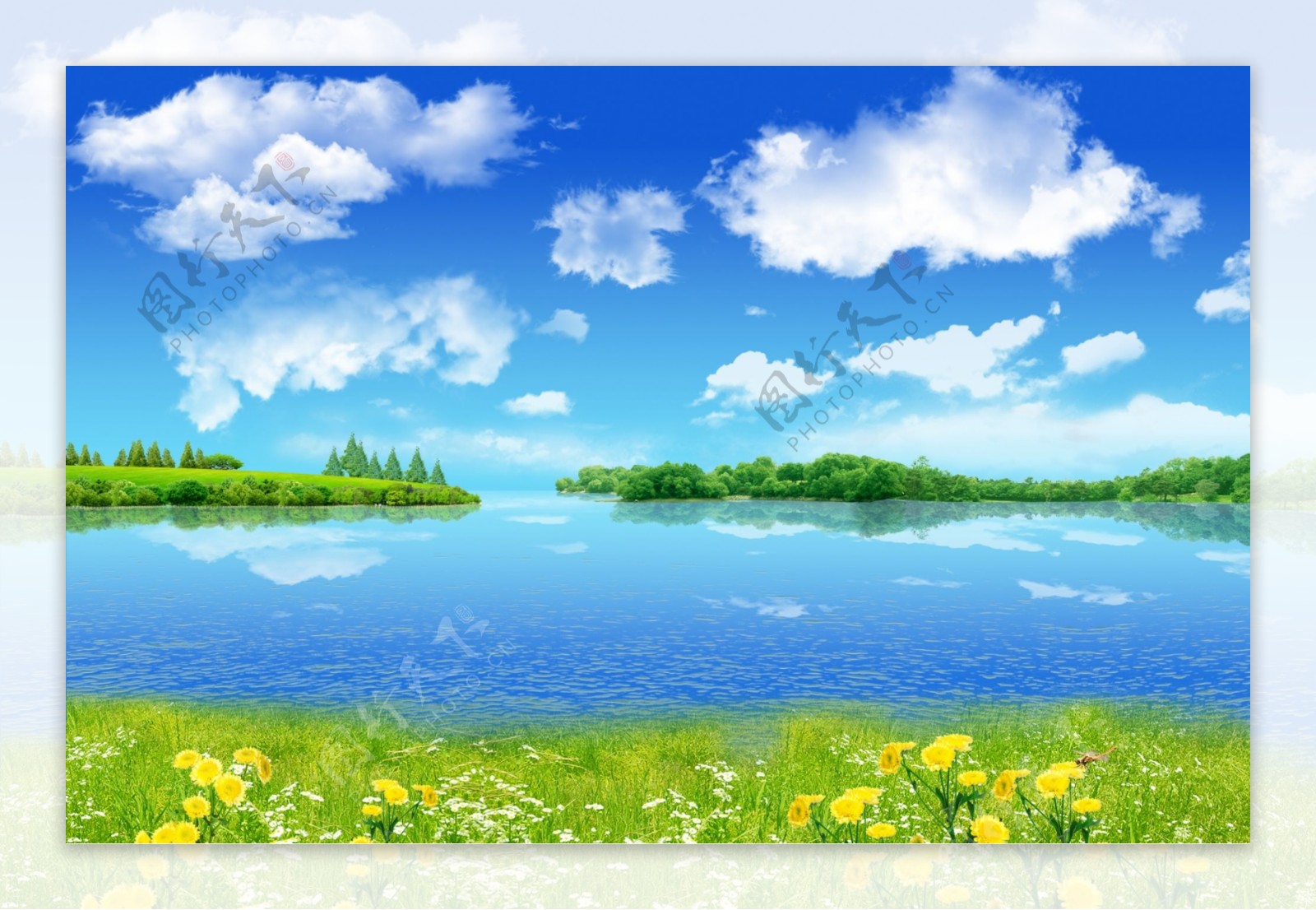 湖水风景图片
