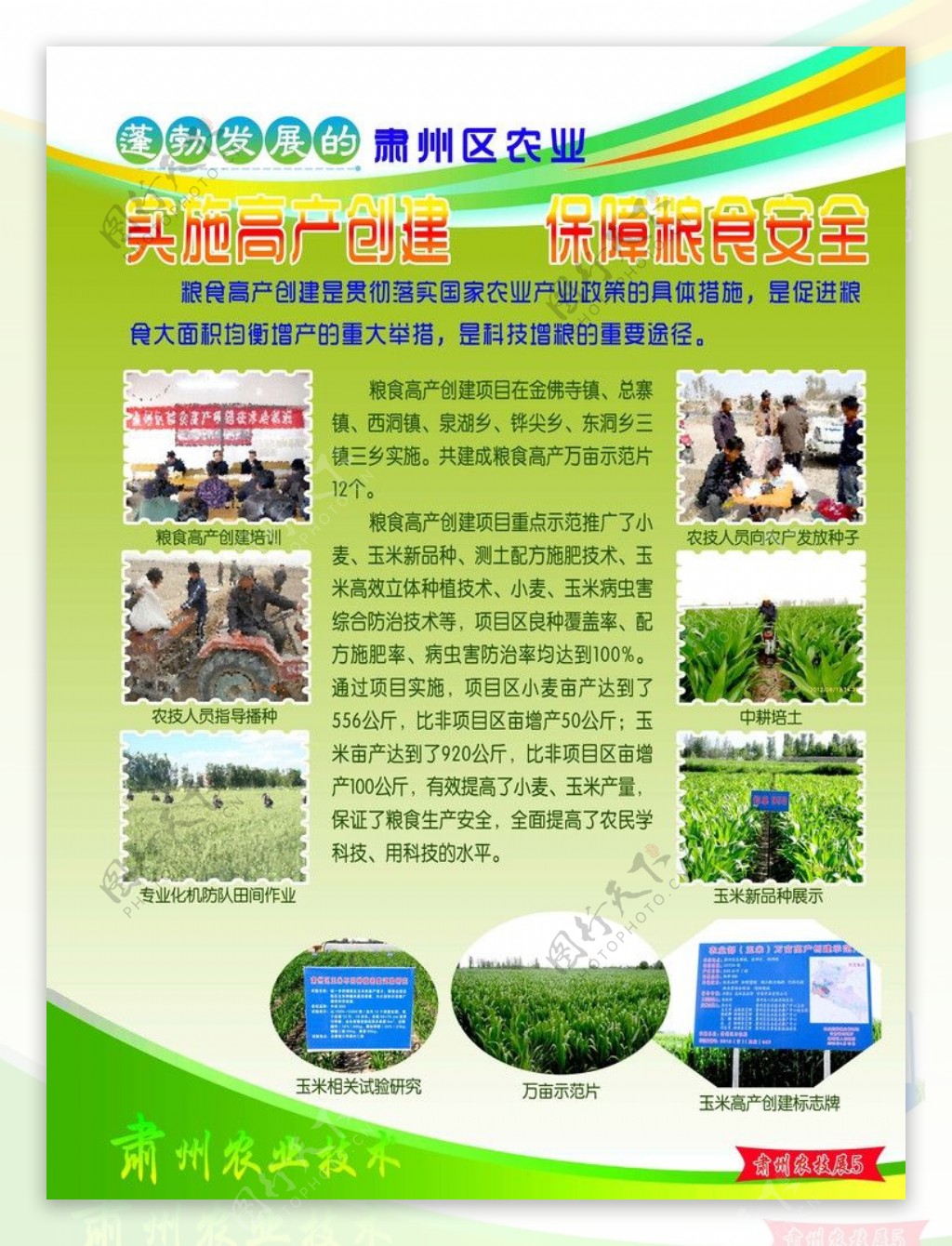 农业技术展板图片