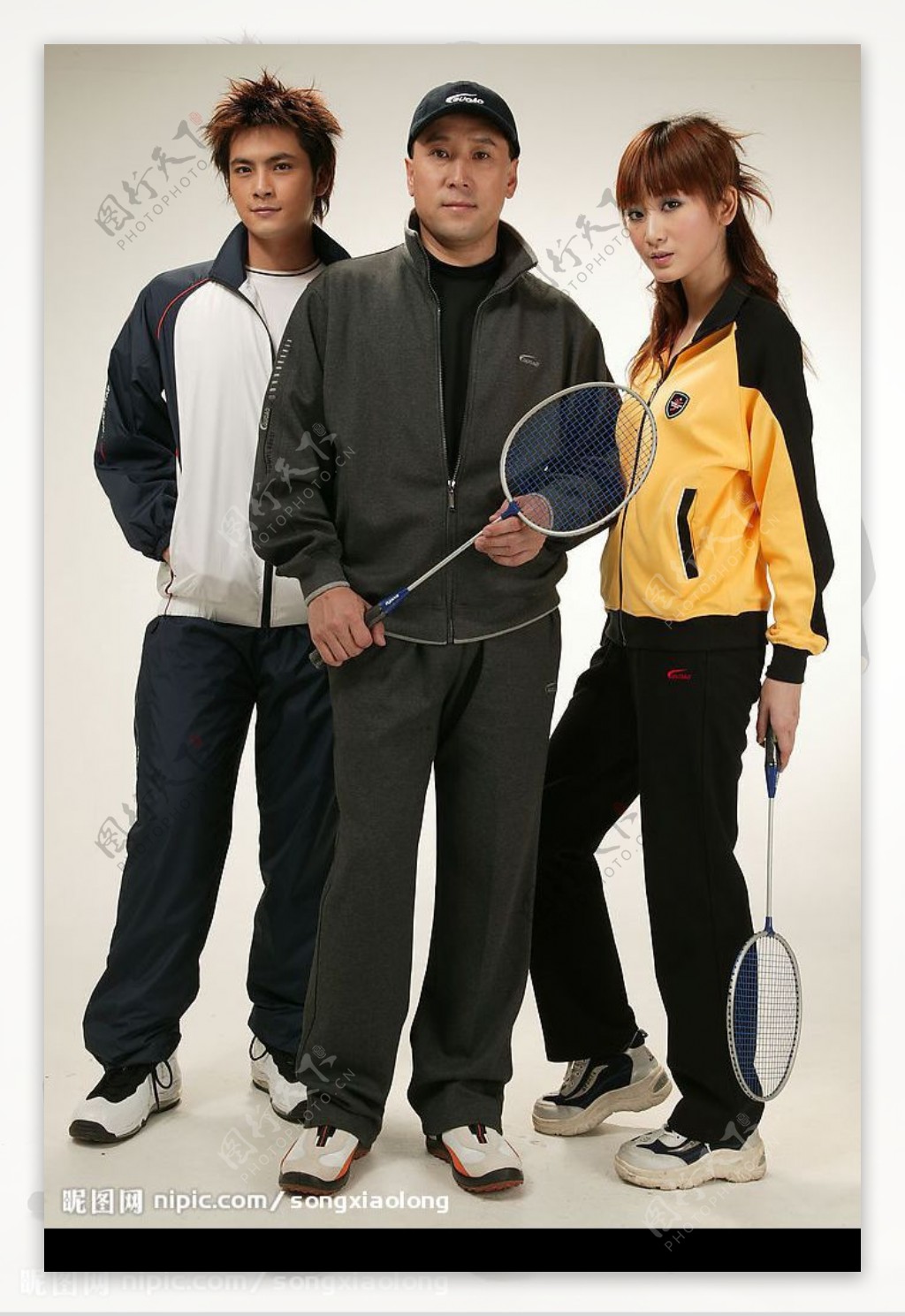 体育运动李永波羽毛球模特图片