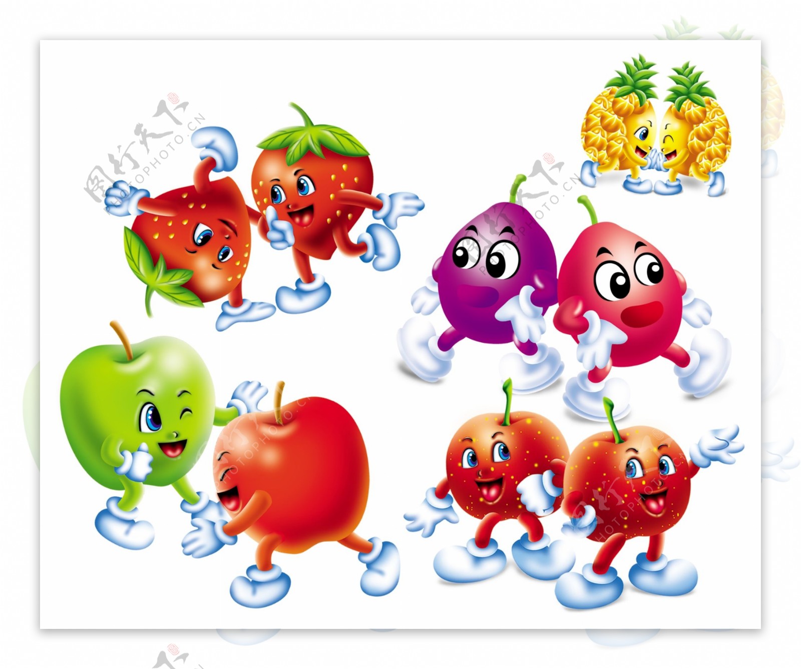 水果卡通扣图图片