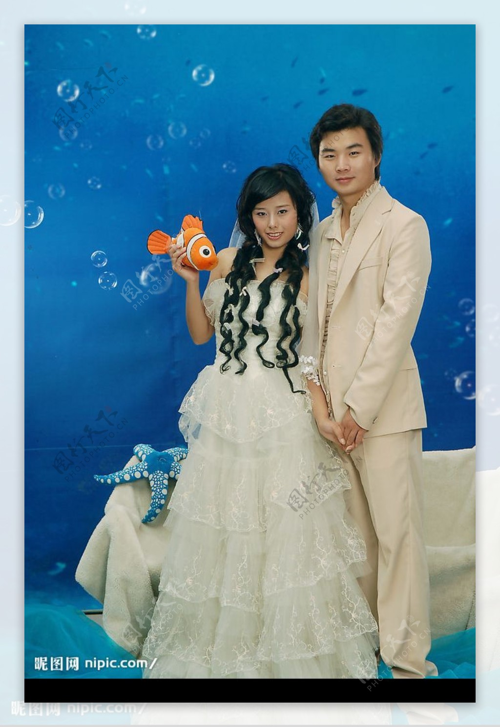 海底之恋婚纱主题图片