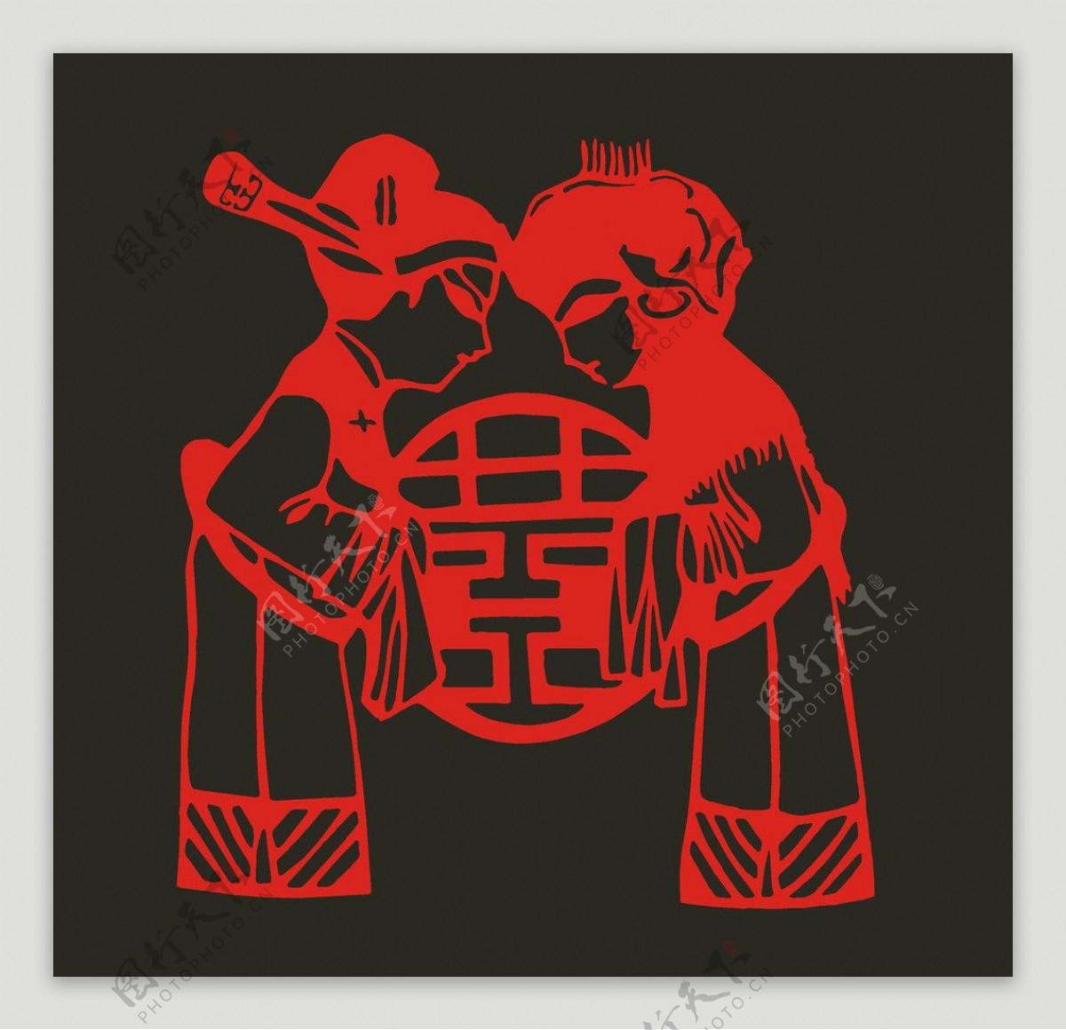 传统中国囍字图片