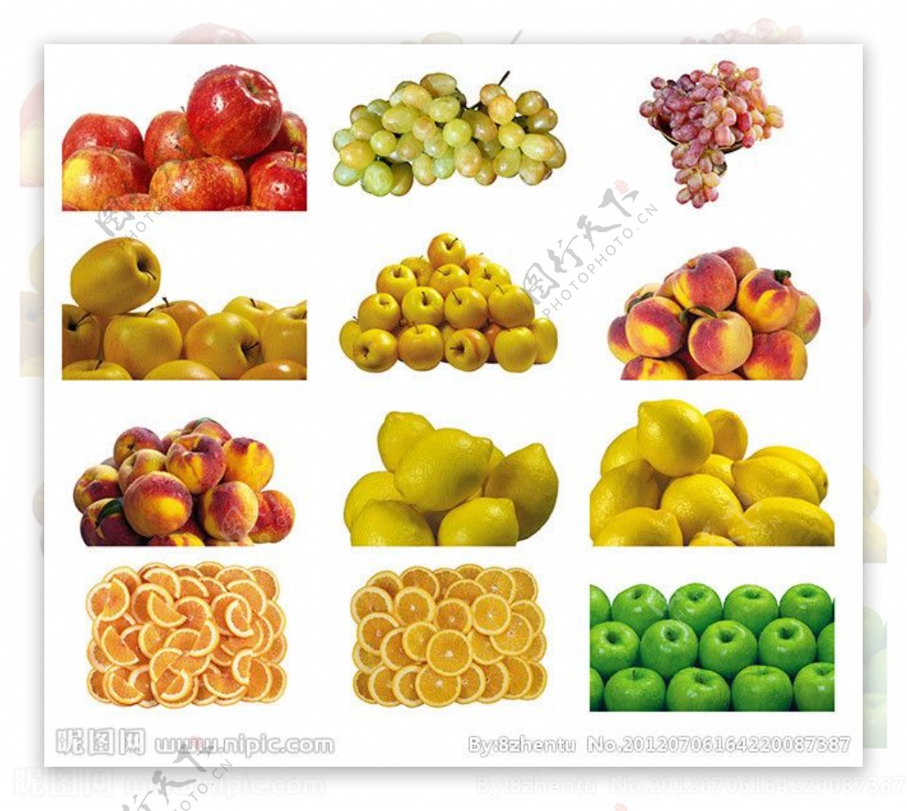 水果分层图图片
