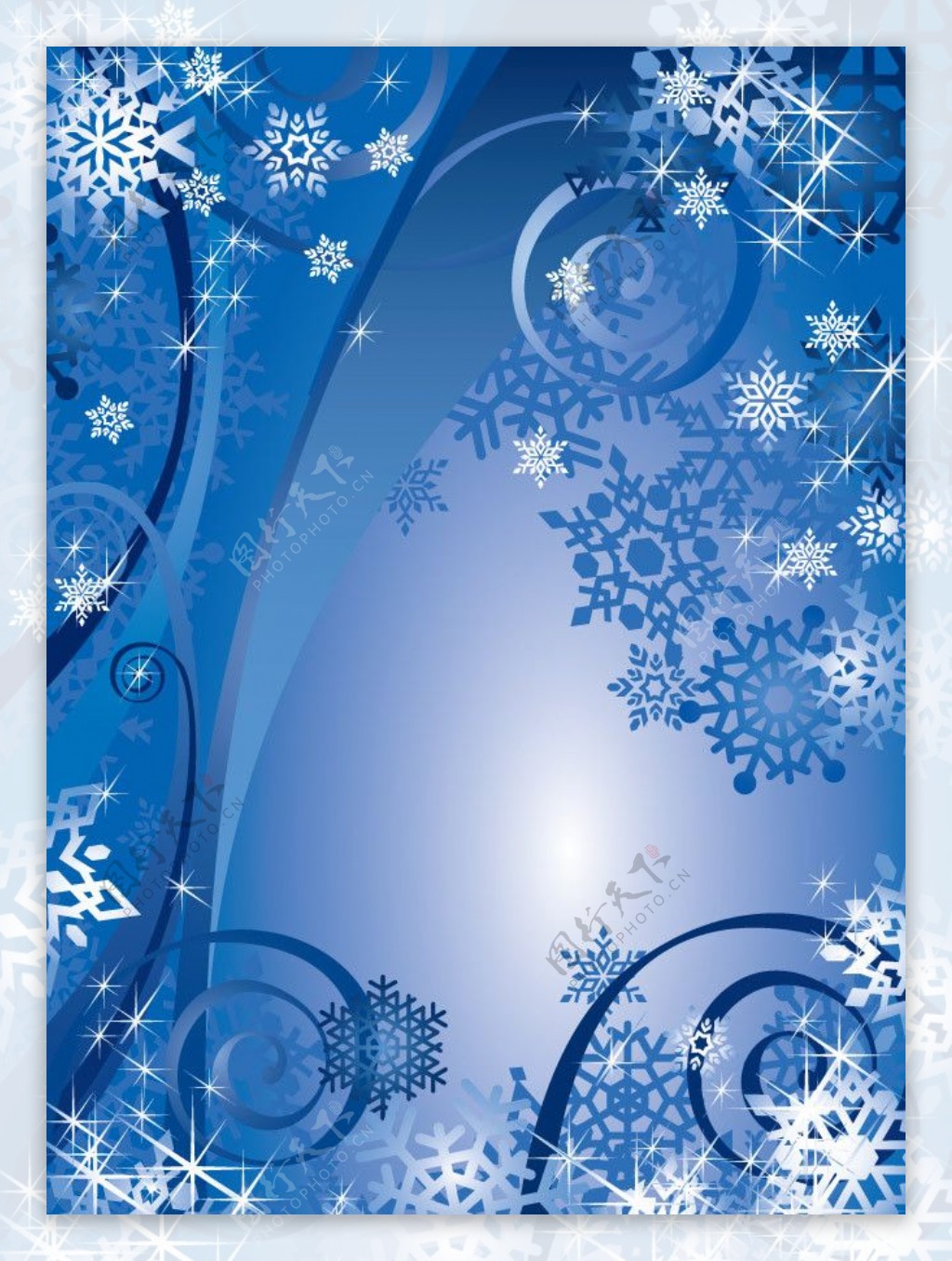 蓝色圣诞背景新年背景圣诞贺卡动感线条图片