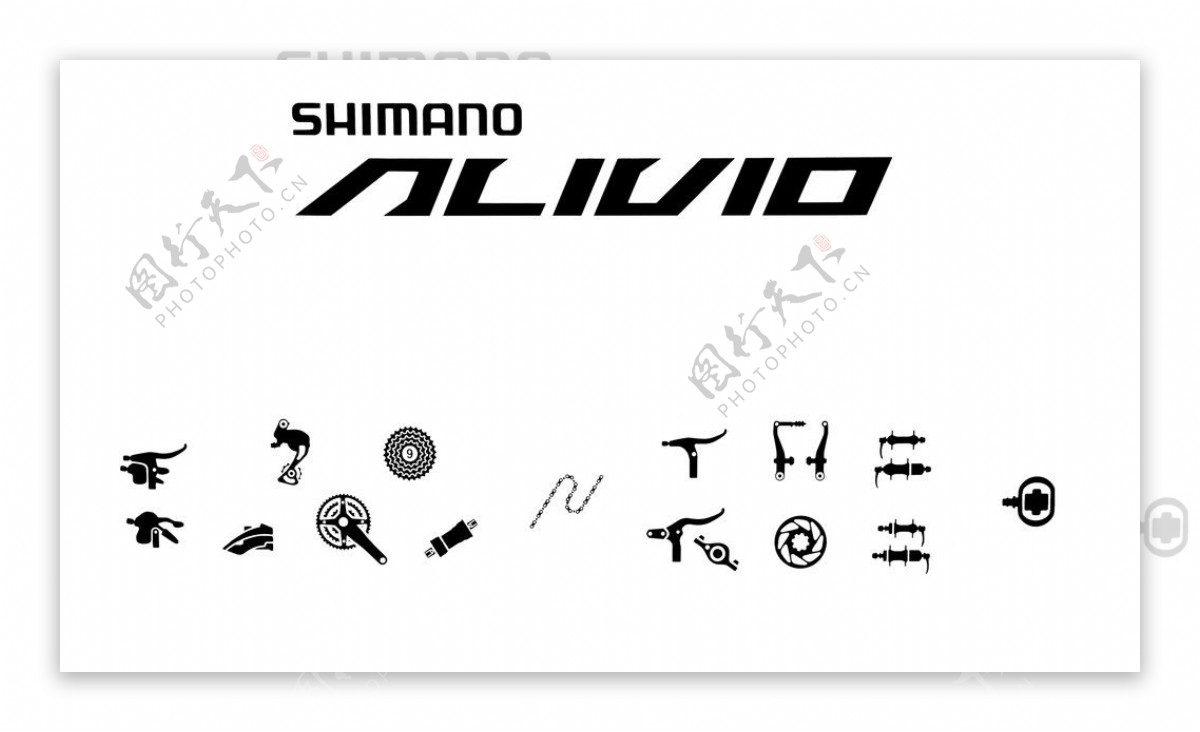 自行车禧玛诺ALIVIO套件图片