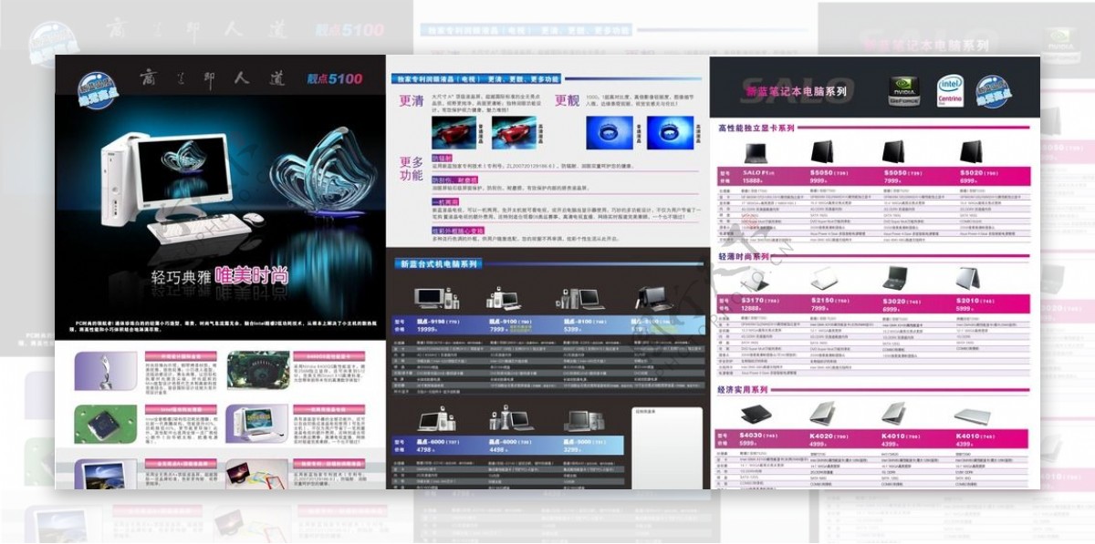 电脑系列DM宣传单图片