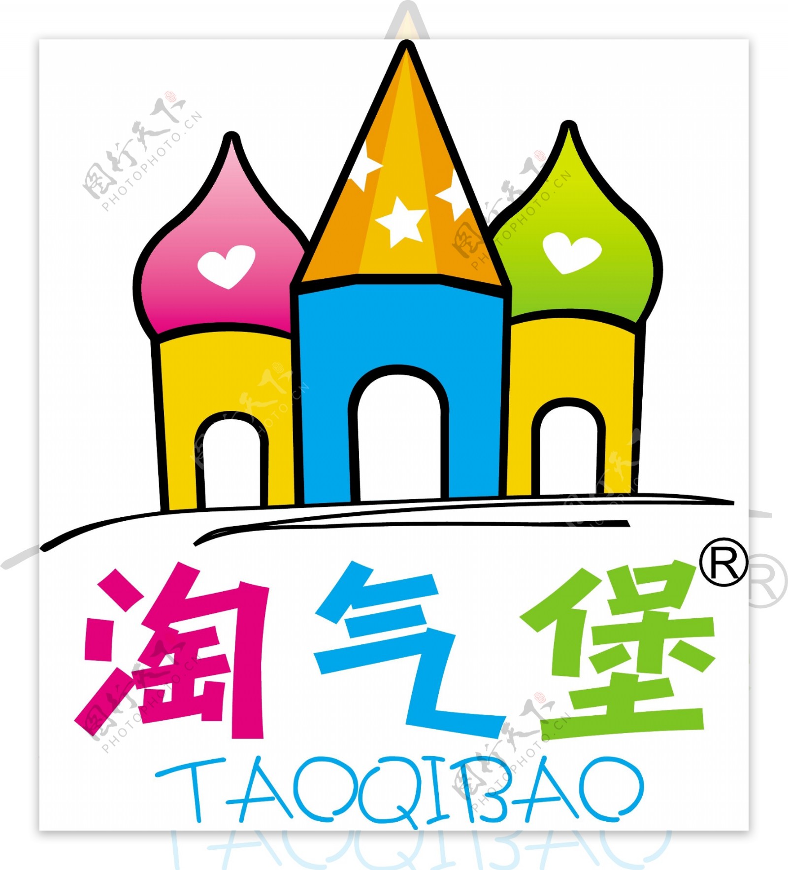 淘气堡品牌童装logo图片