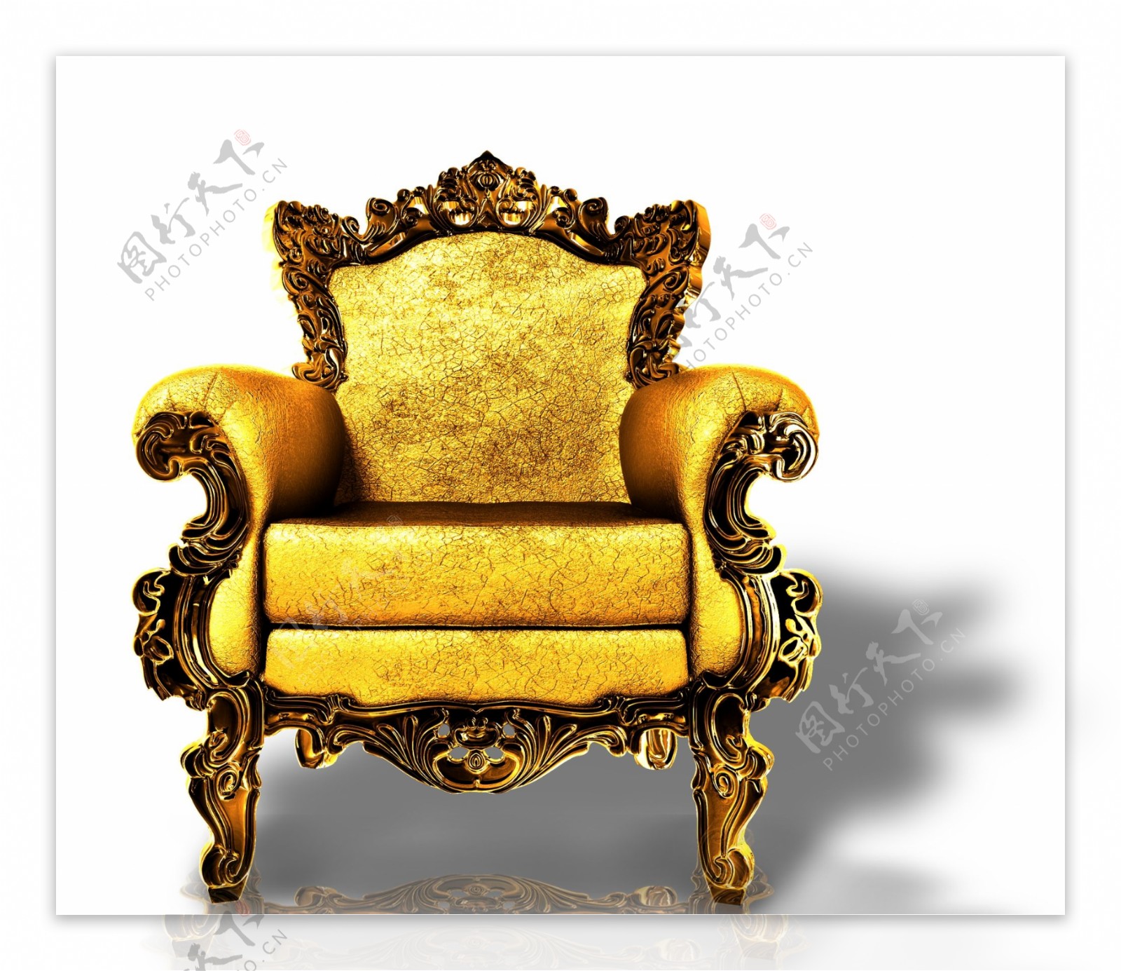 金色贵气椅子图片