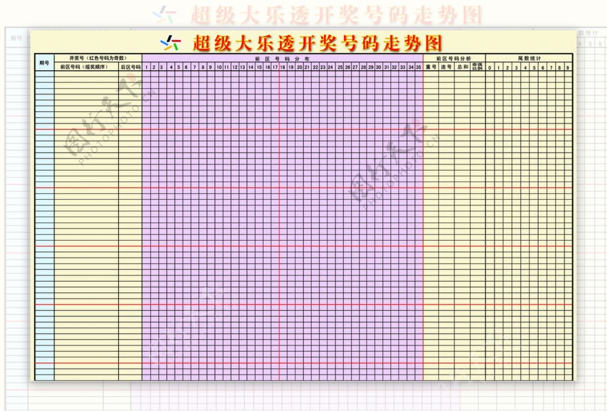 大乐透开奖号码走势图图片