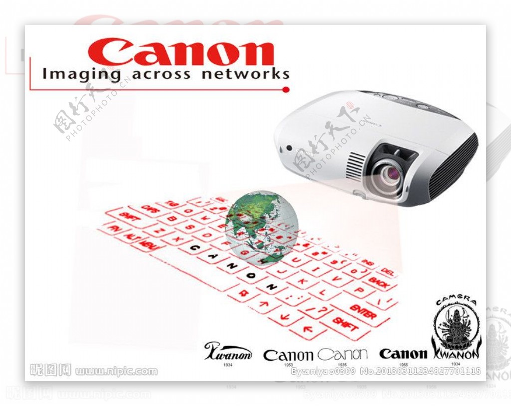 canon创意广告图片