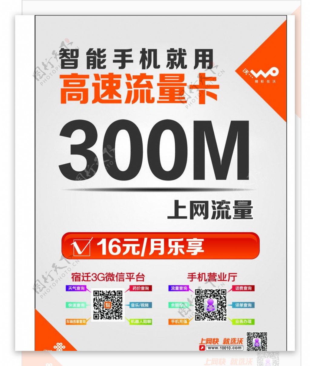 联通300M图片