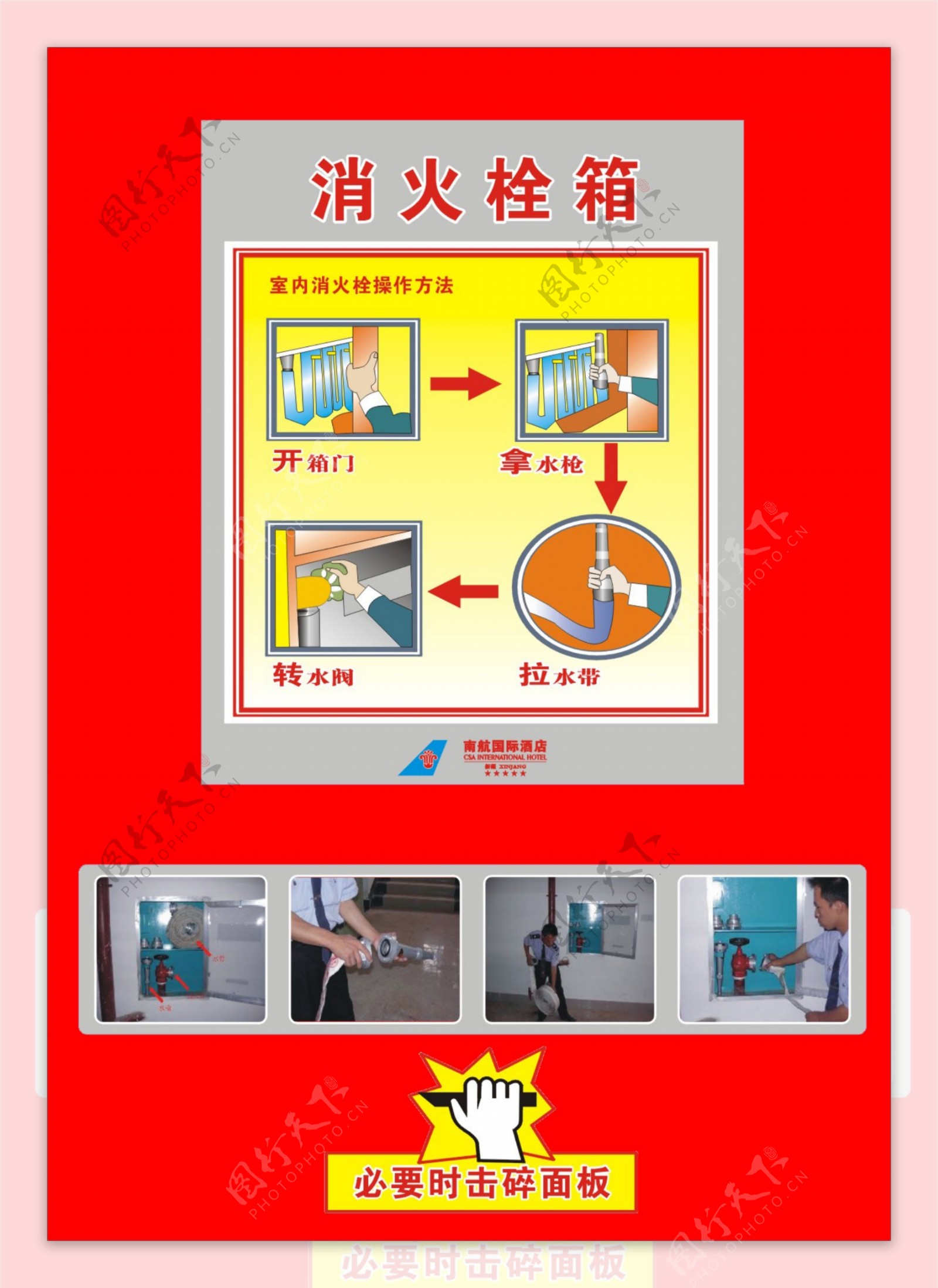 消防栓箱消防栓操作方法消防栓箱图片