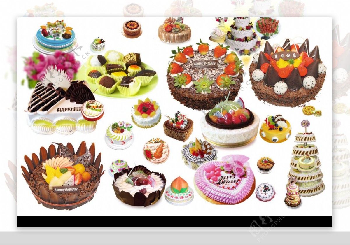 多种蛋糕图片