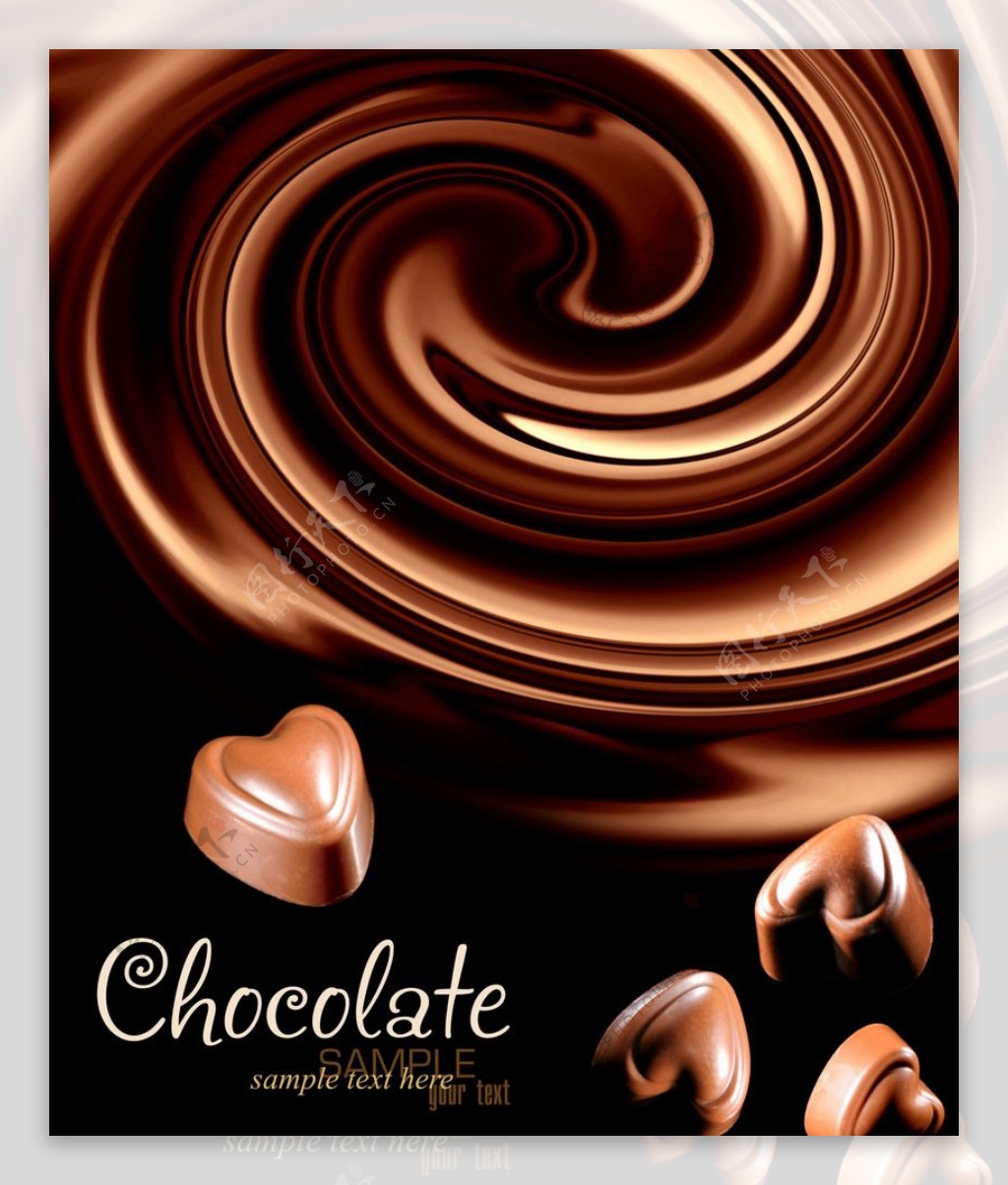 高清巧克力海报素材图片