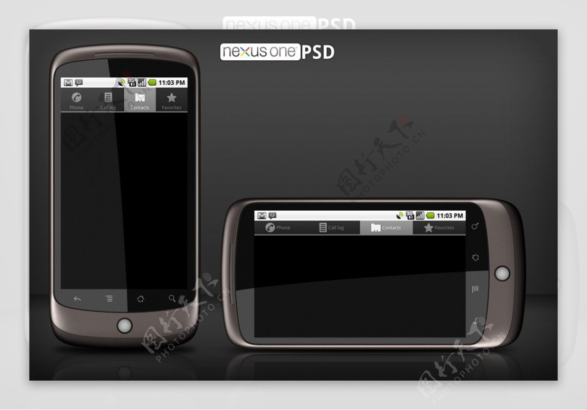 GoogleNexusOne手机分层模版素材图片