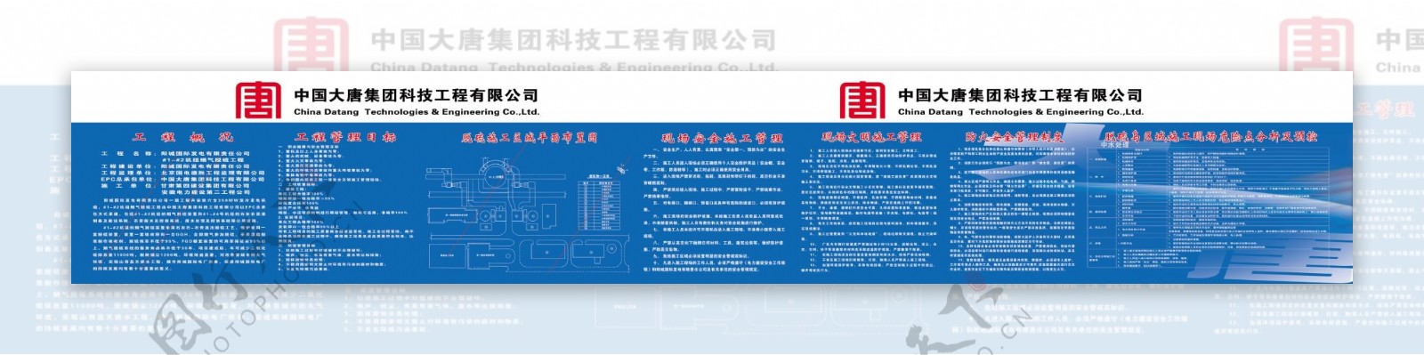 中国大唐集团科技工程六牌一图图片