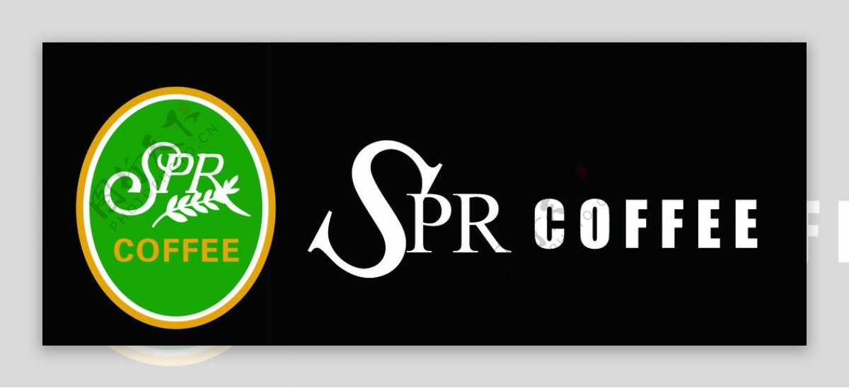 SPR咖啡店标识logo图片