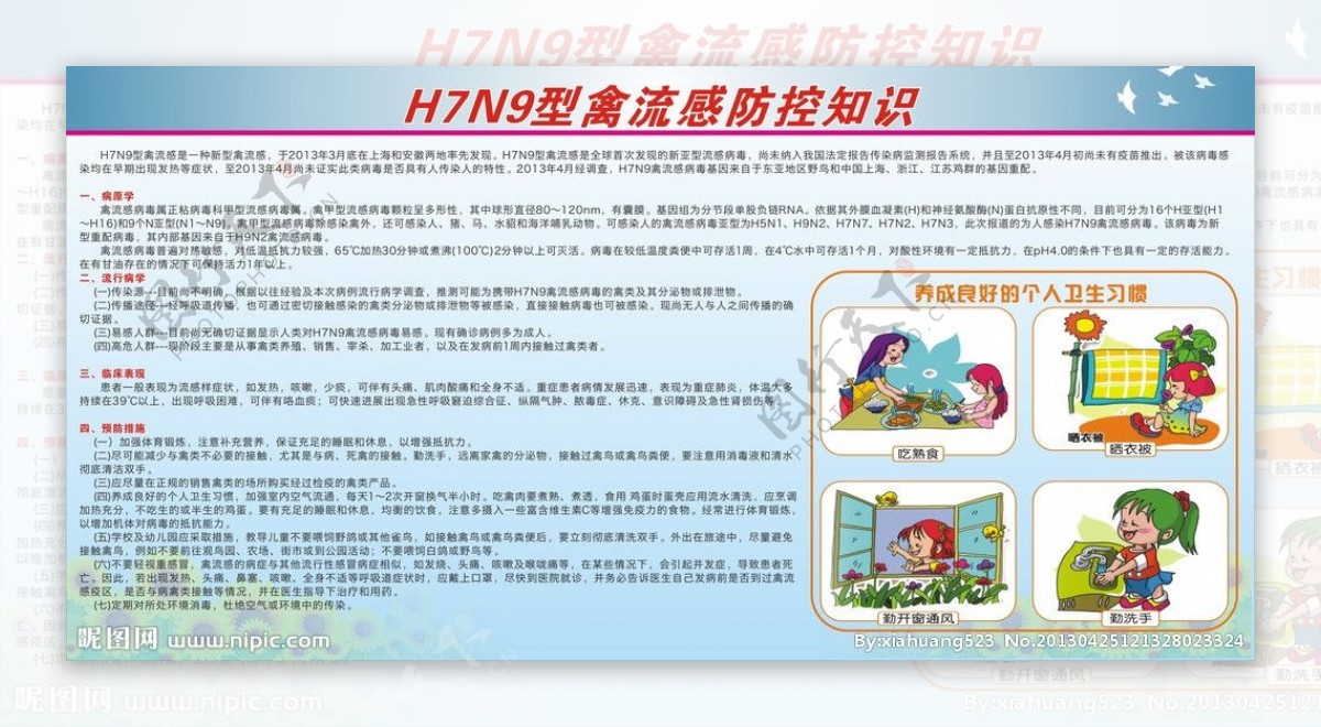 H7N9宣传画图片
