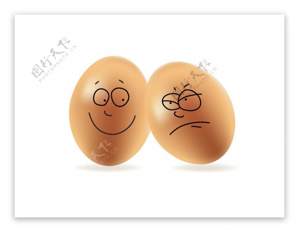 创意童趣鸡蛋矢量素材图片