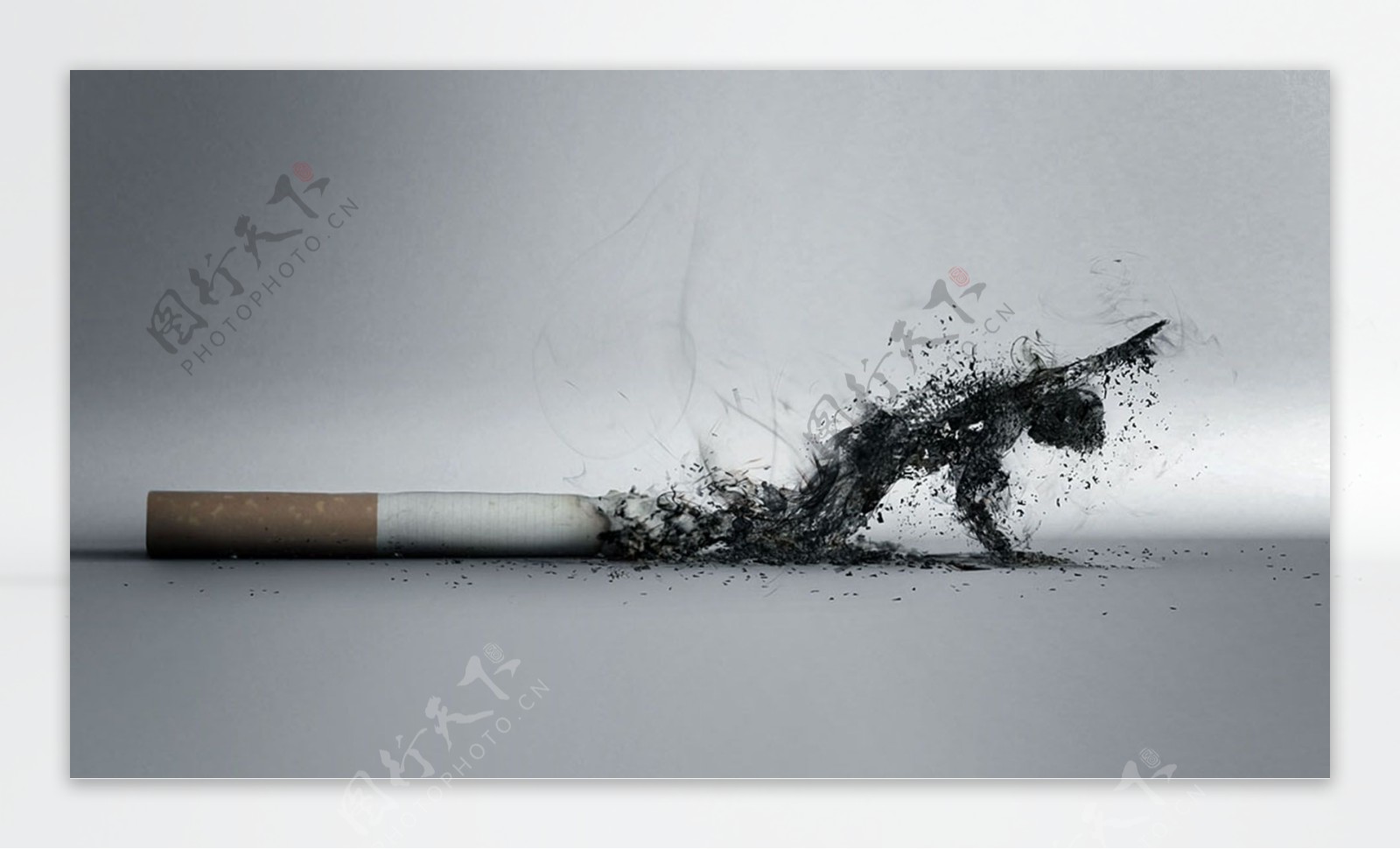 创意香烟烟灰图片