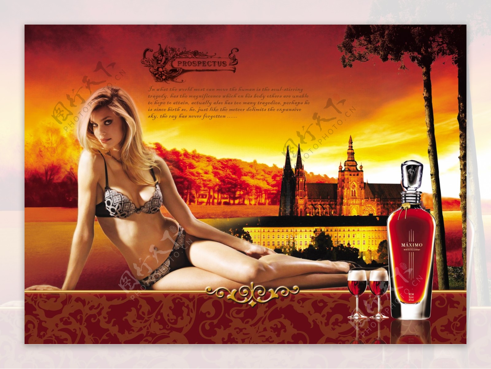 外国洋酒广告素材图片
