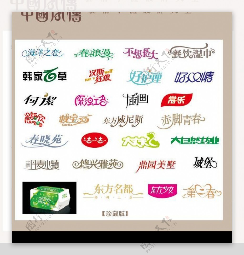 中国字传广告艺术字体大全48图片