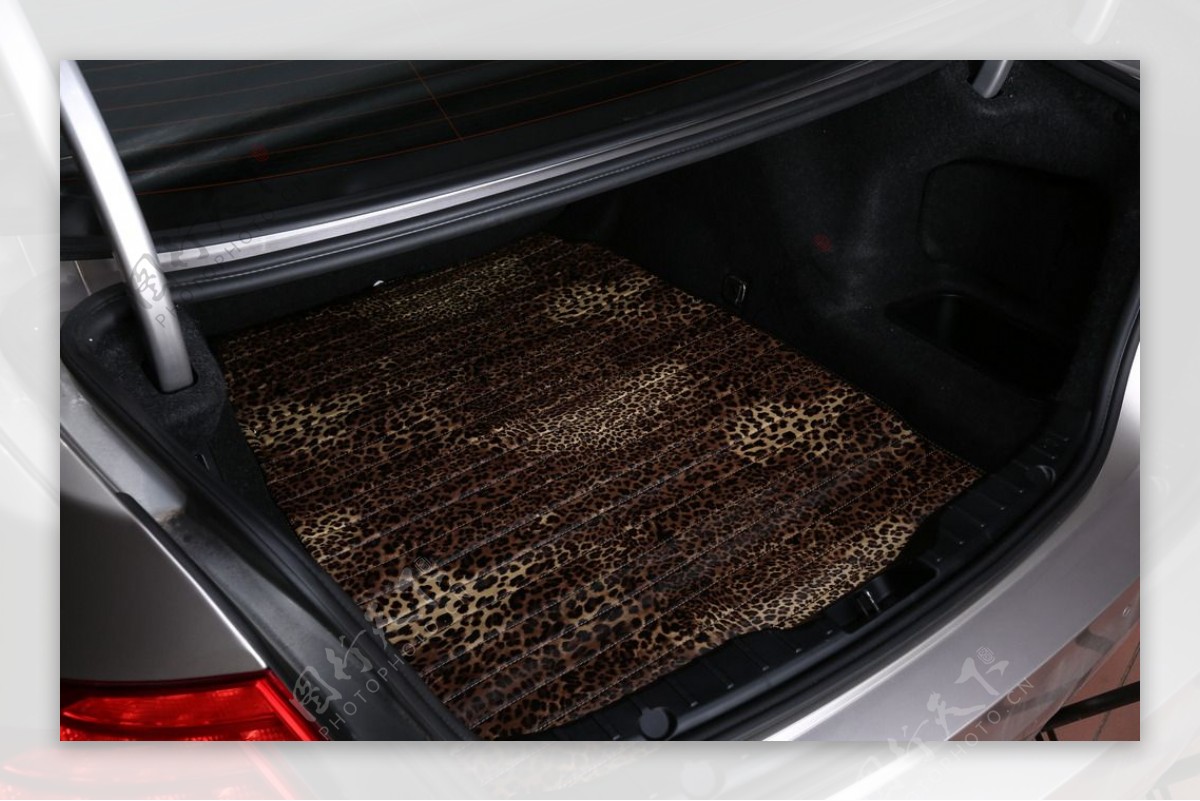 豹纹汽车后备箱垫