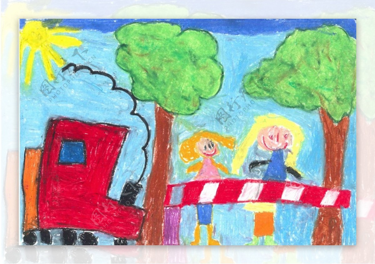 8一12岁美术 好看简笔画火车怎么画过程图 咿咿呀呀儿童手工网