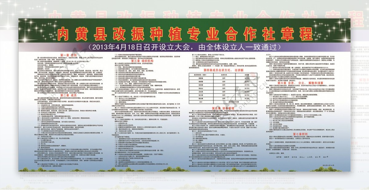 内黄县改振种植专业合作社模板